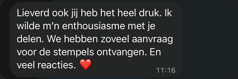 WhatsApp: we hebben zoveel aanvraag voor de stempels ontvangen